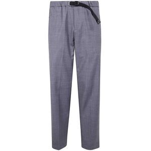 WHITE SAND Men's Tailored Trousers with Integrated Belt Men GREY Pants